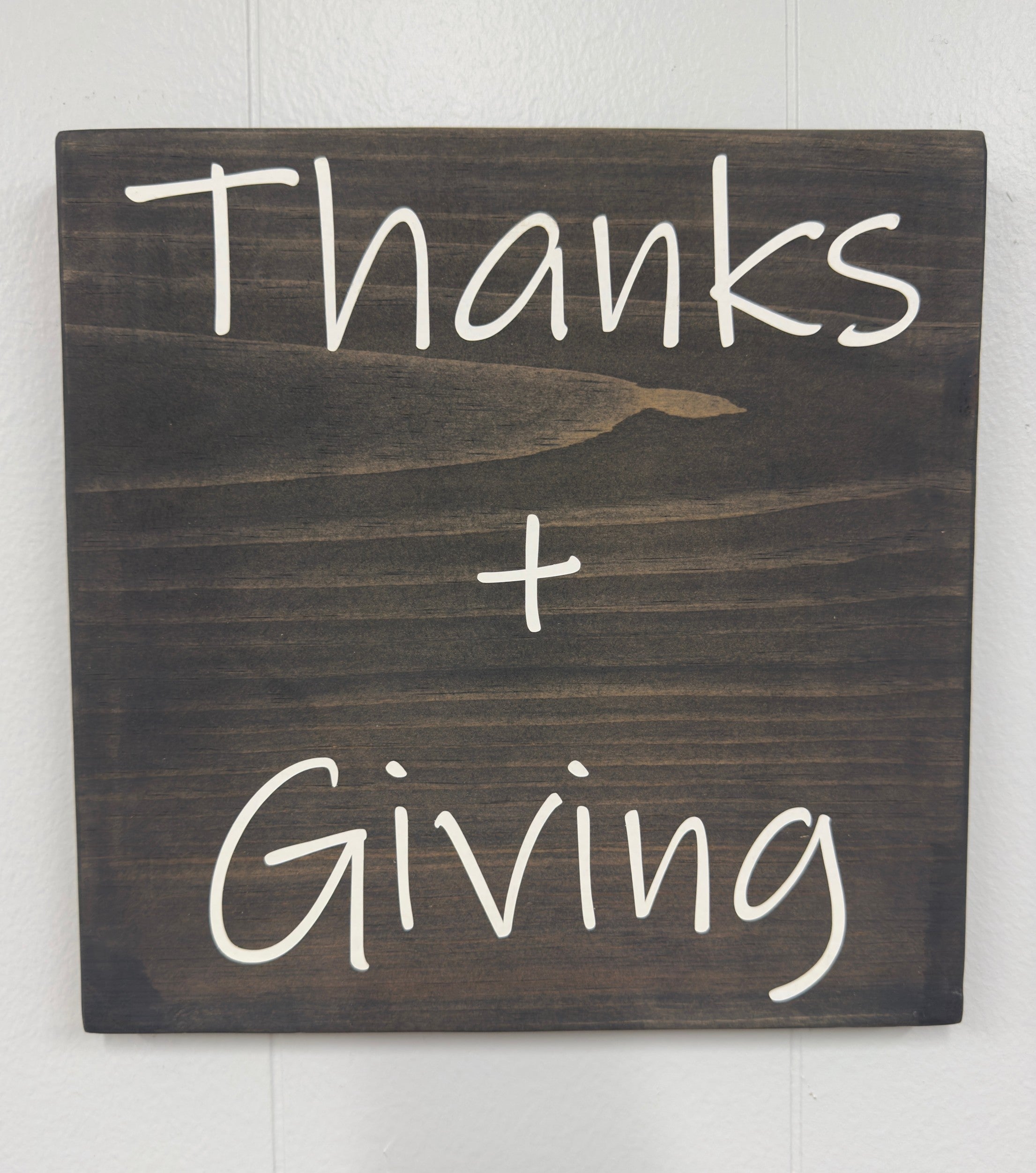Thanks + Giving 12 x 12 Sign