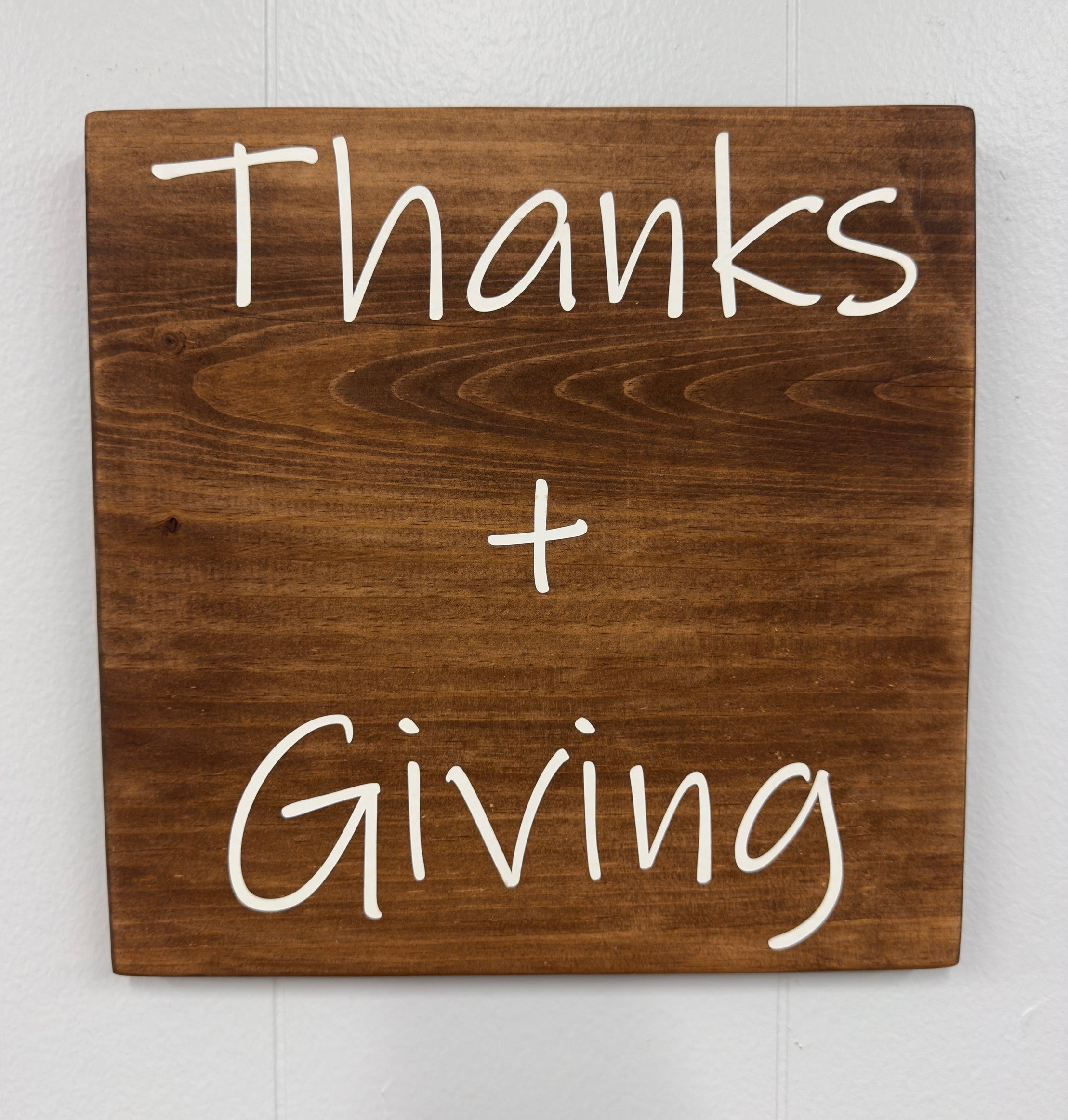 Thanks + Giving 12 x 12 Sign