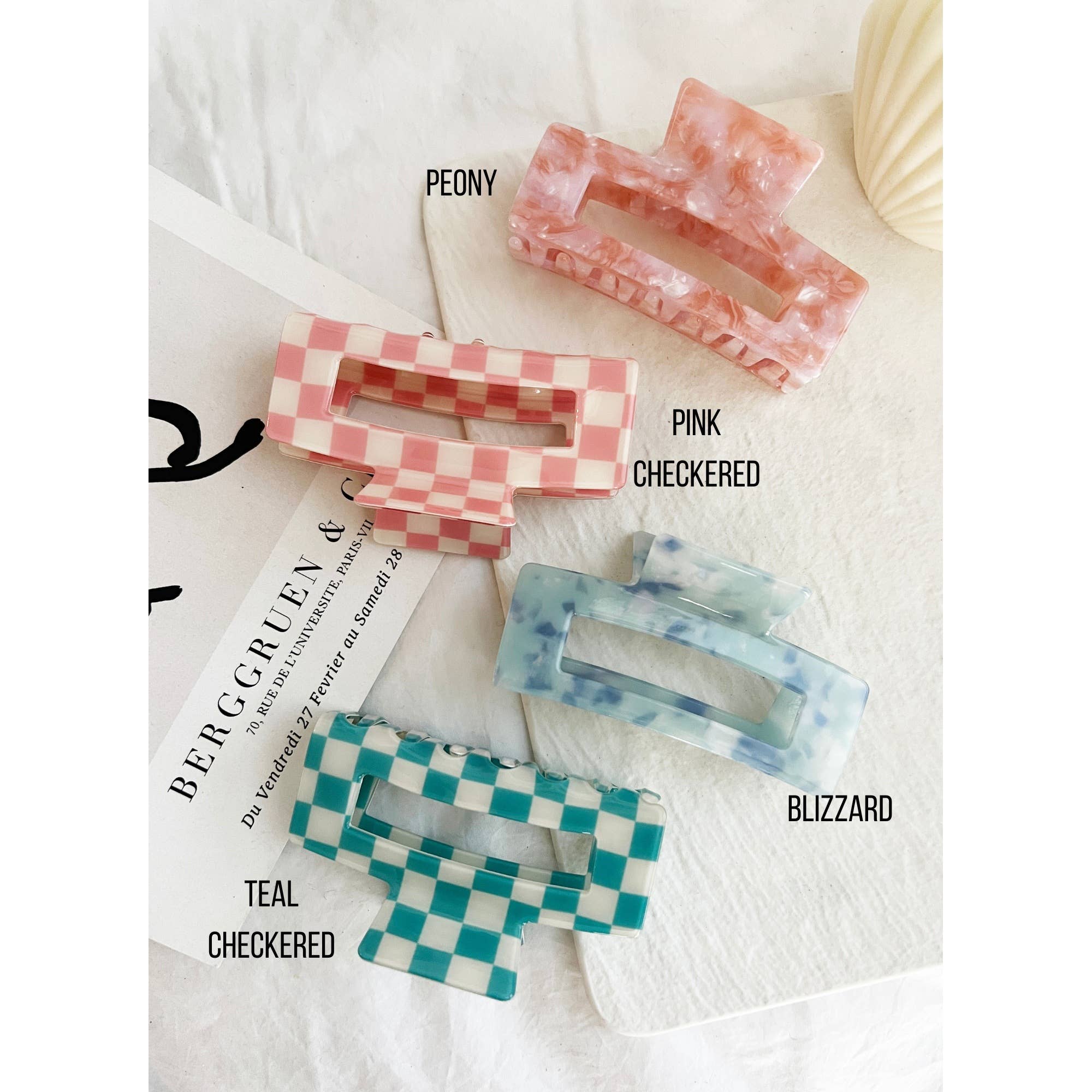 Jumbo 4-Inch Acetate Hair Claw - BETTY: CAPPUCCINO / ONE SIZE