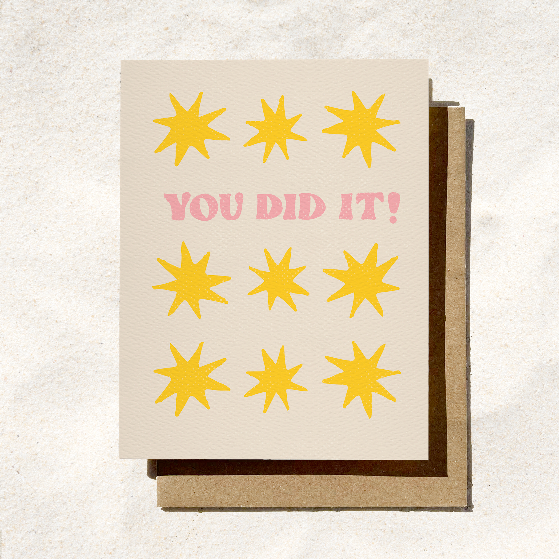 You Did It Star Card | Congratulations Card | Grad Card