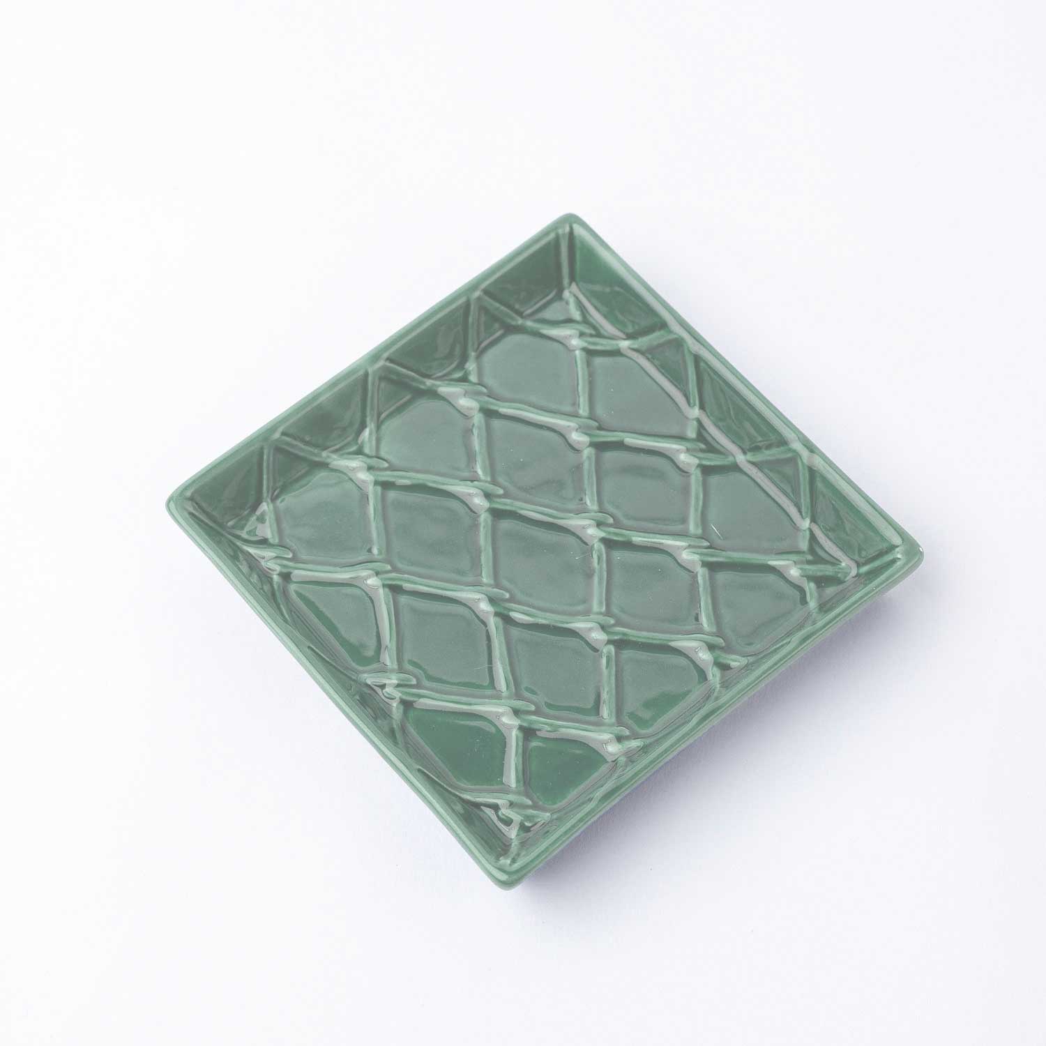 Green Textured Beverage Napkin Tray