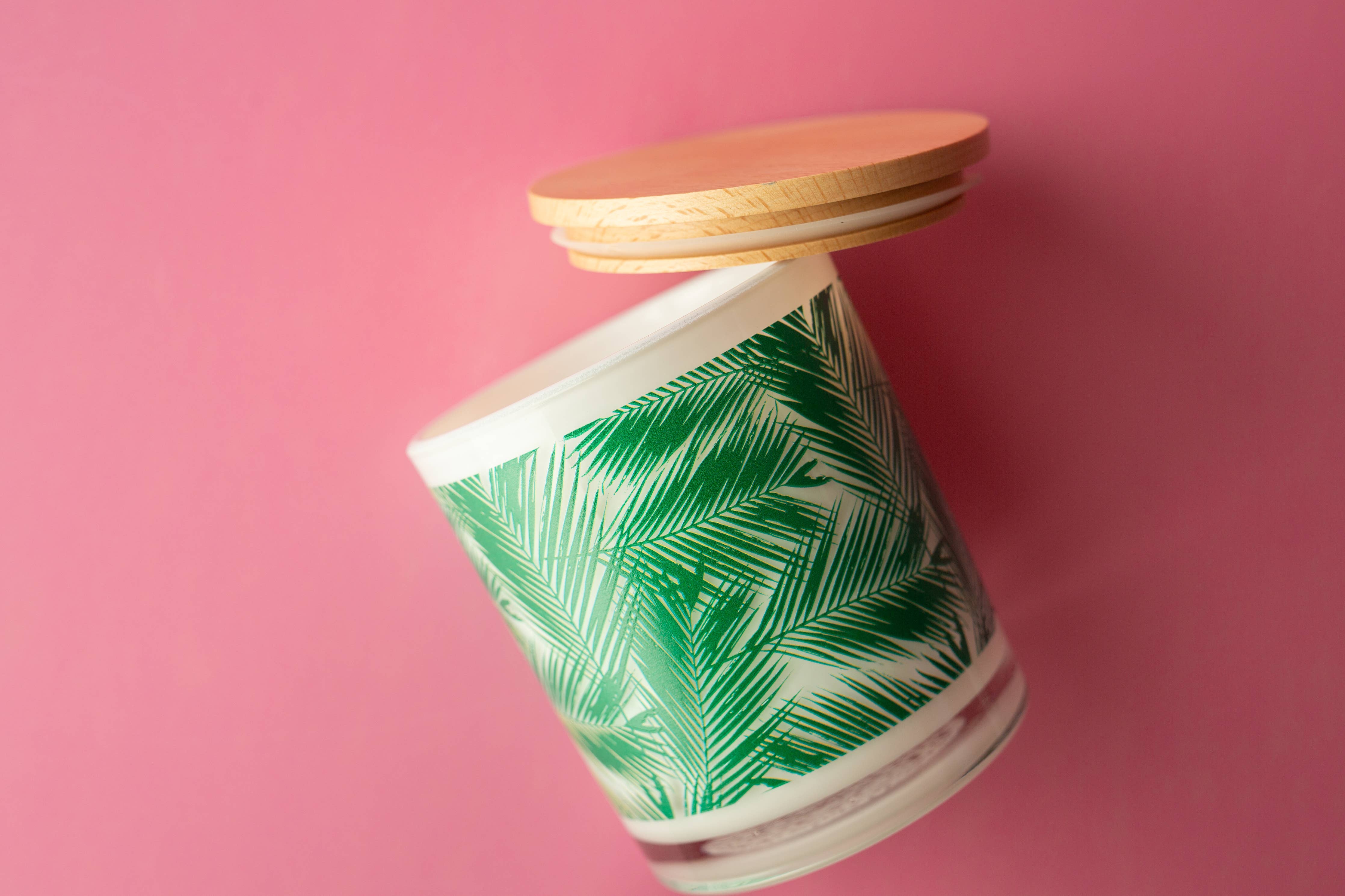 Palm Leaf Soy Candle: Sea Salt