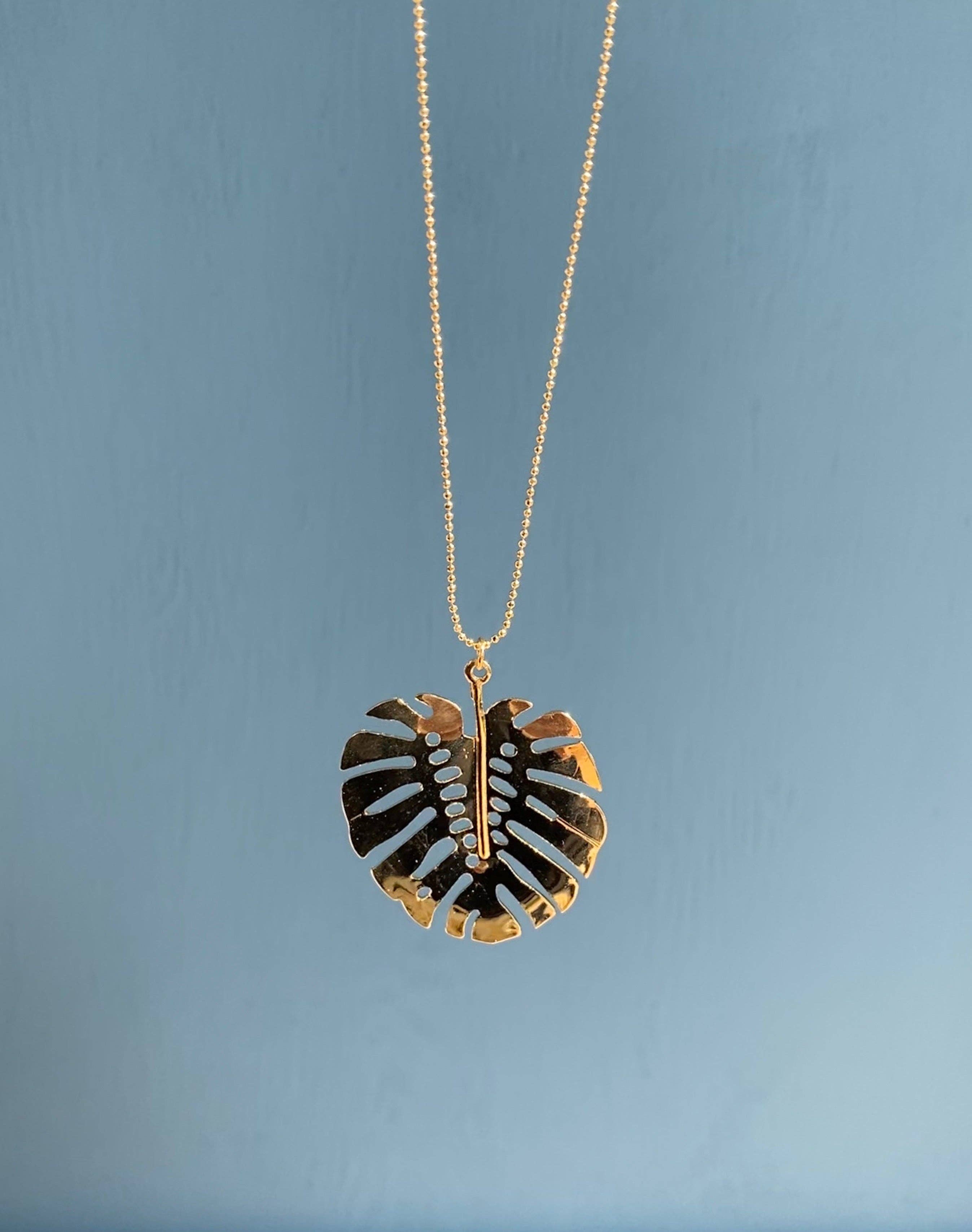 Bali Leaf ~ Salty Pendants: Dainty