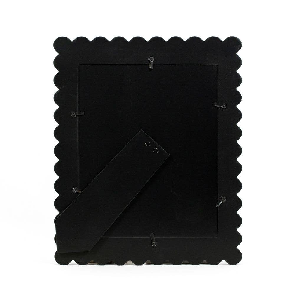 Black wood scallop photo frame | Coastal Home Decor | Magothy Market