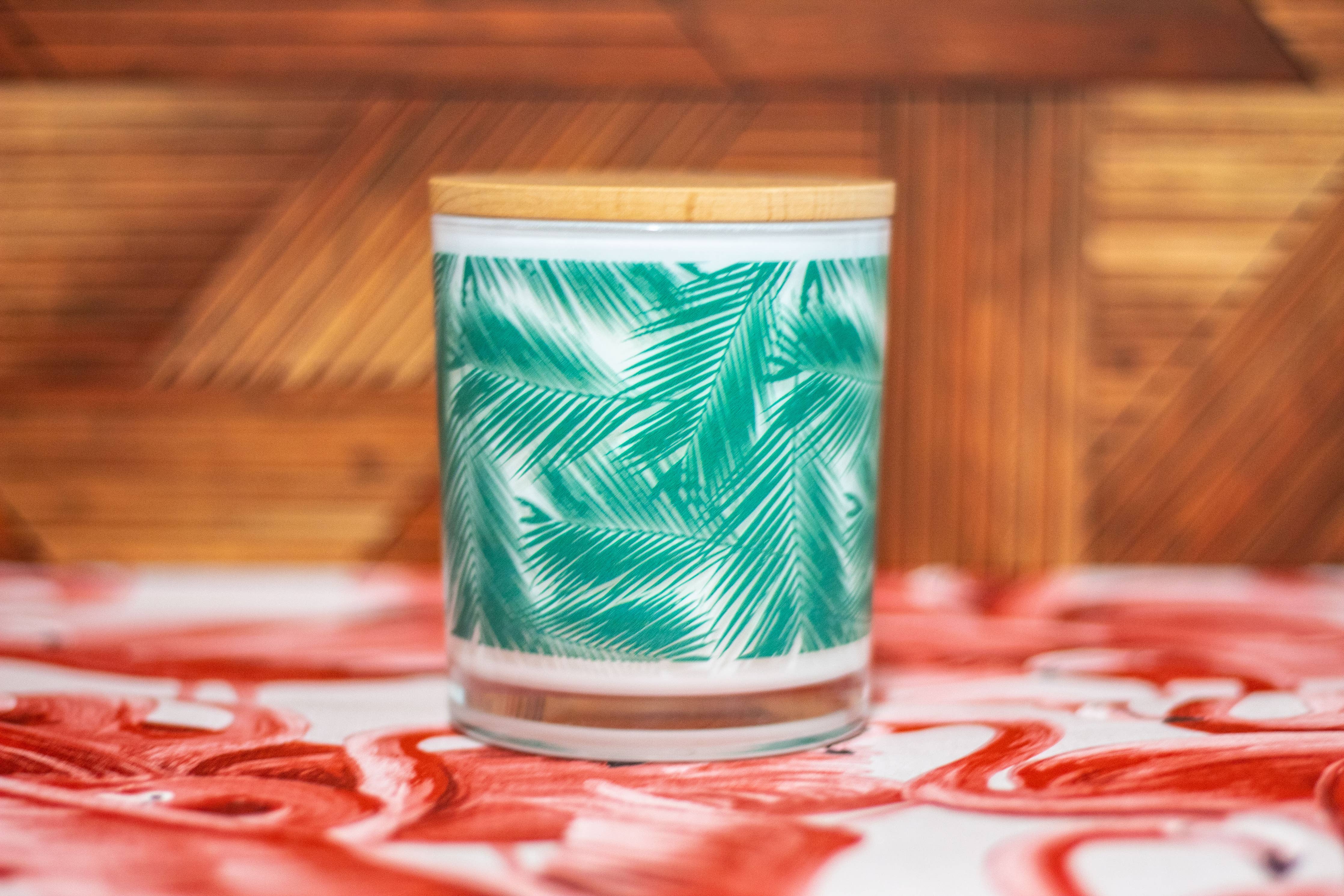 Palm Leaf Soy Candle: Sea Salt