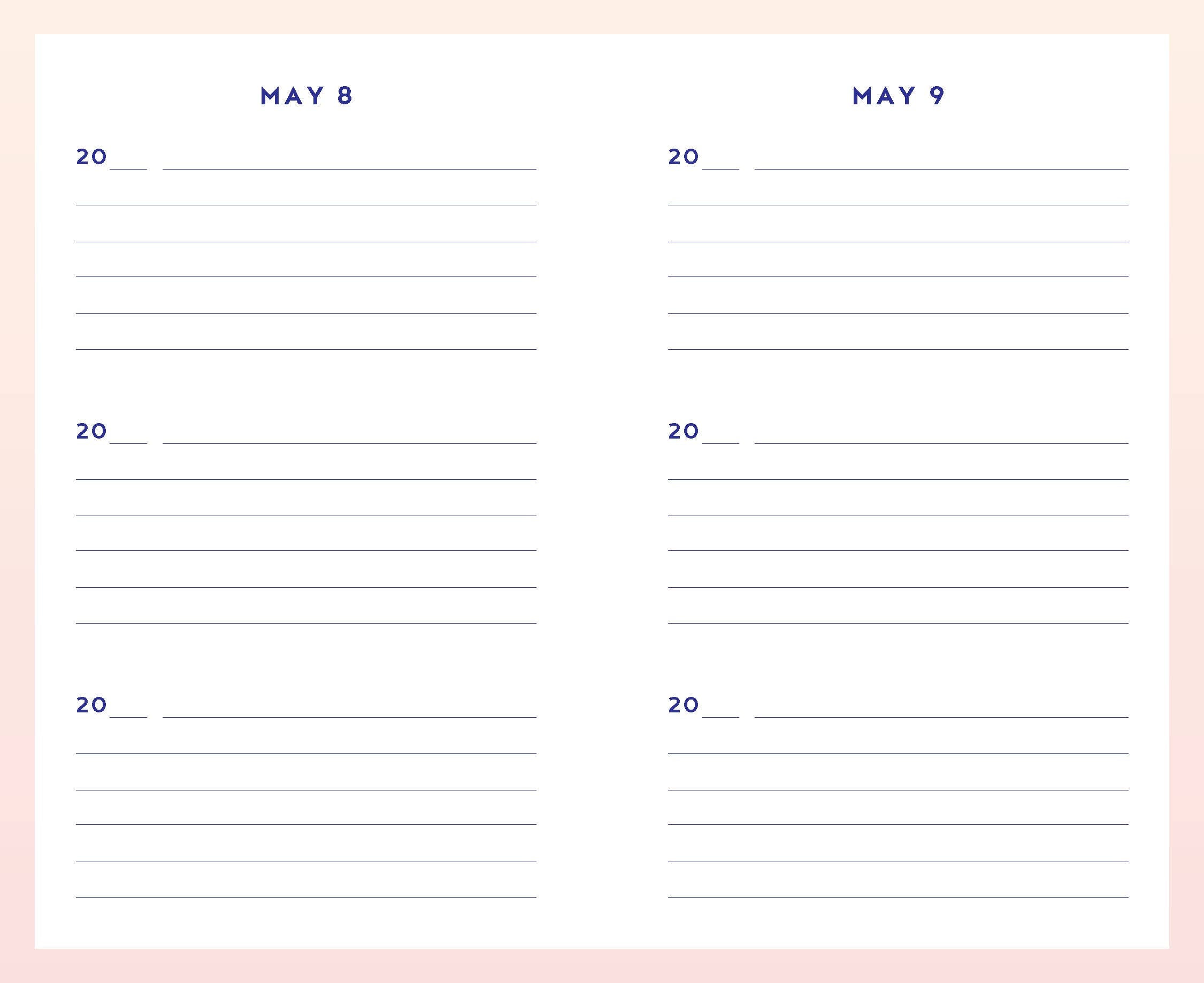 Gratitude One Line a Day Memory Book