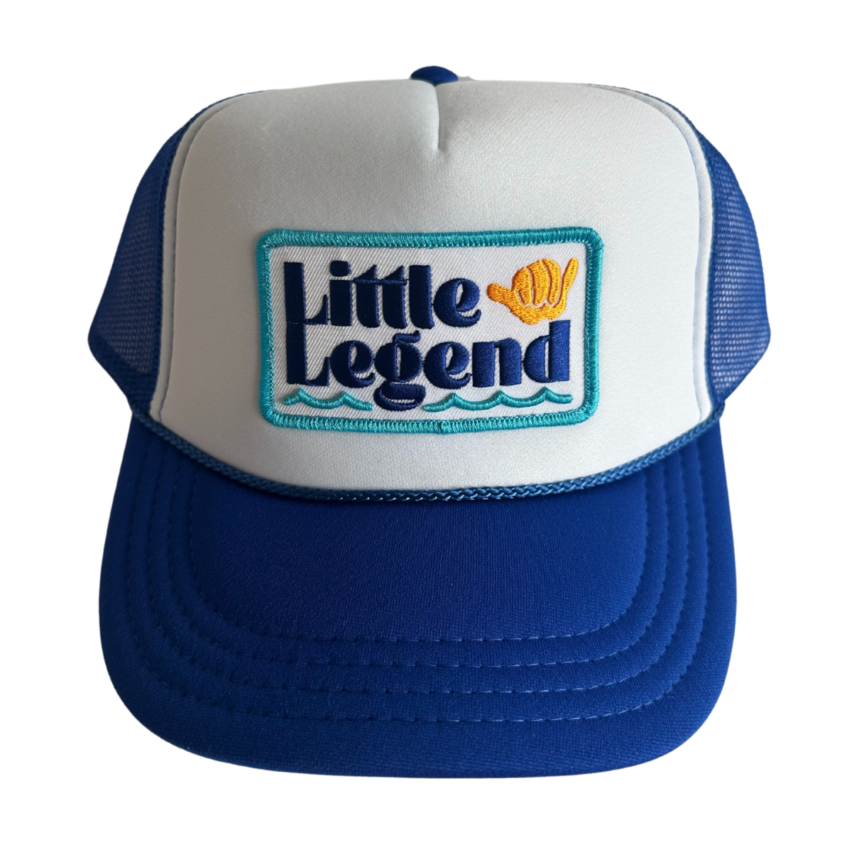 Little Legend Kids Trucker Hat: Royal/White