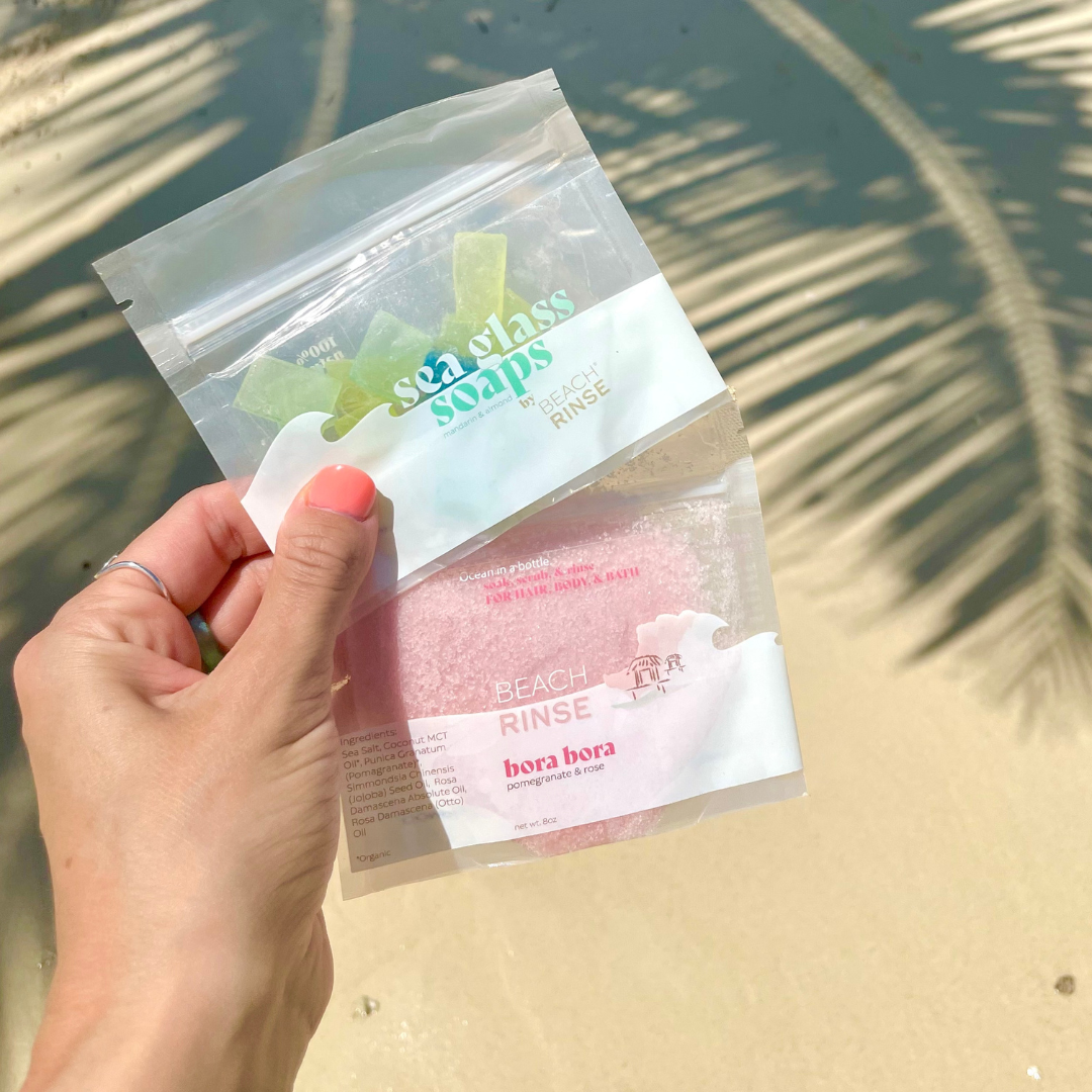 Sea Glass Soaps: Aqua &amp; Teal / Travel / Mini