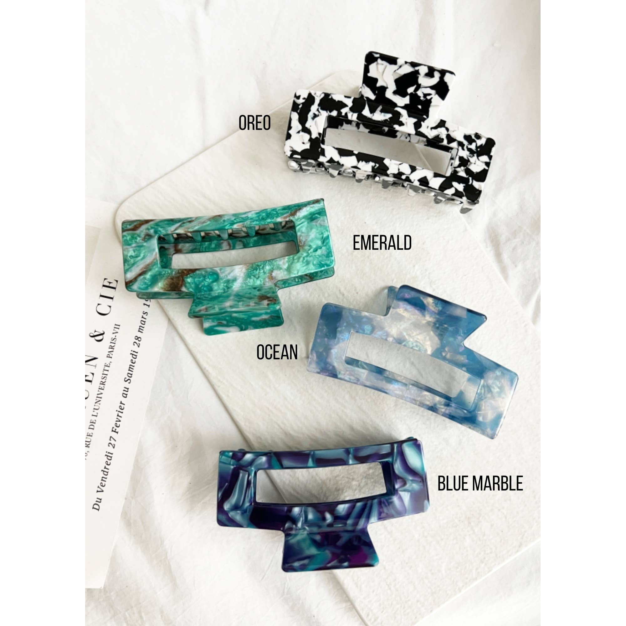 Jumbo 4-Inch Acetate Hair Claw - BETTY: CAPPUCCINO / ONE SIZE