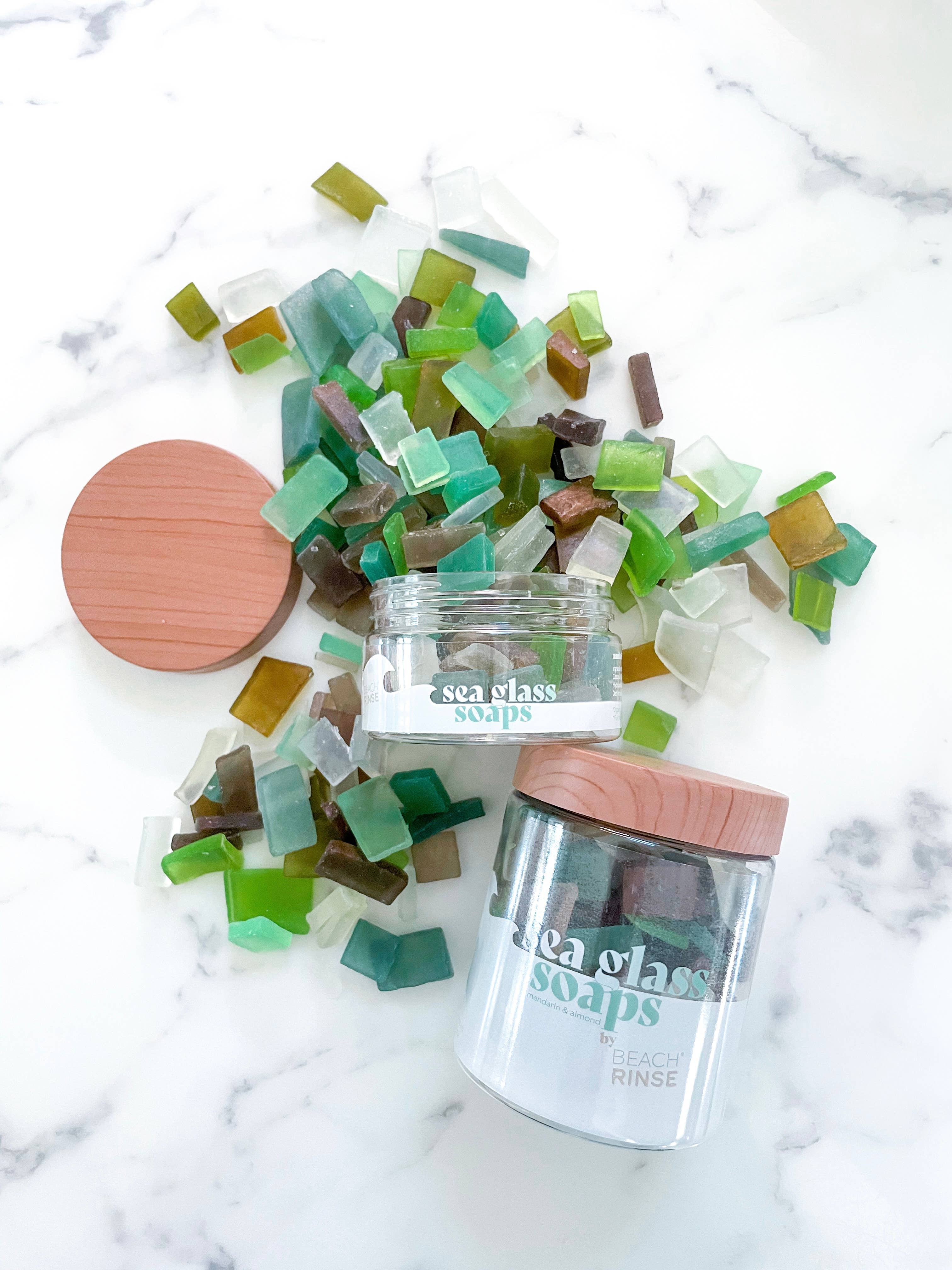 Sea Glass Soaps: Aqua & Teal / Travel / Mini
