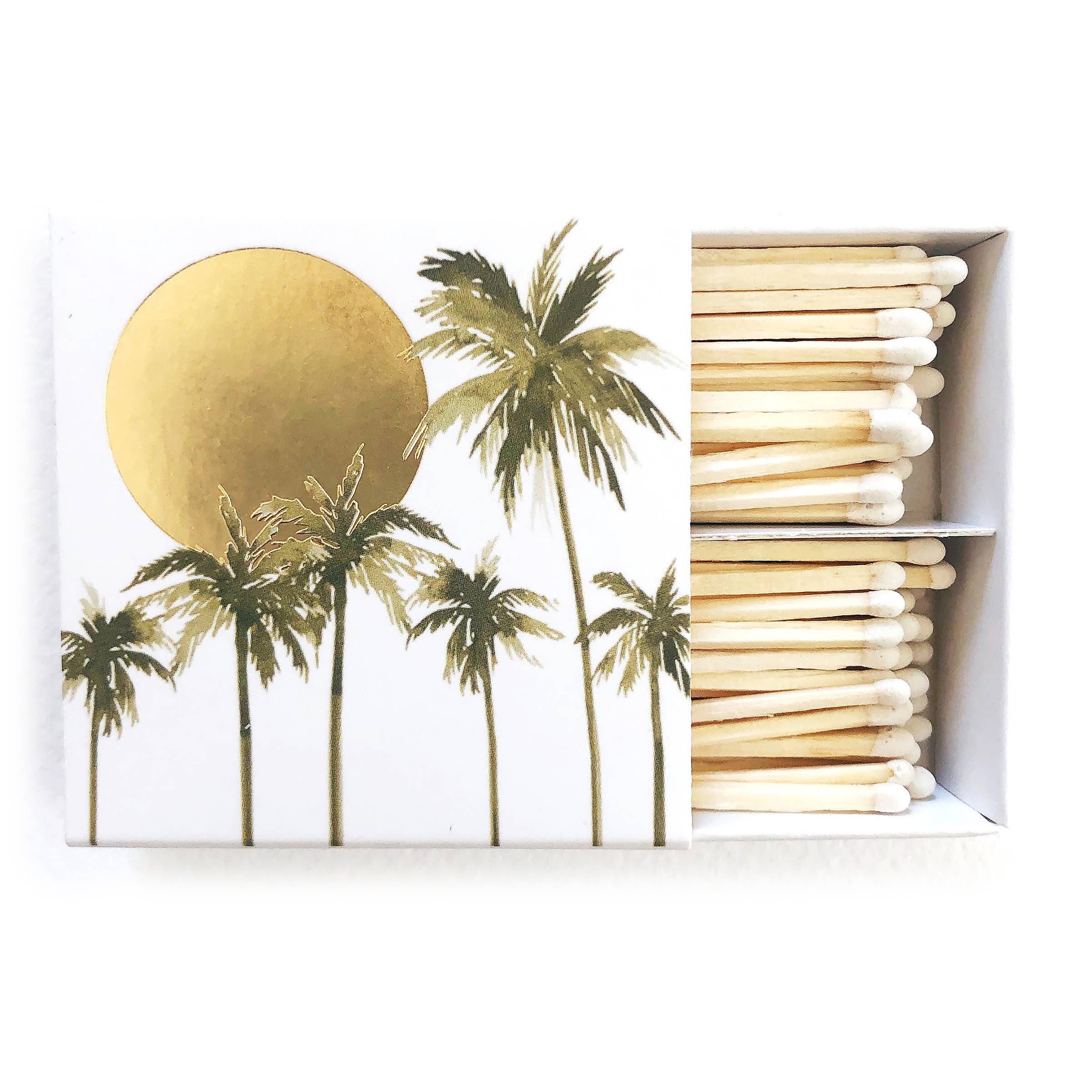 Gold Palm Tree Matches | Candle Matches