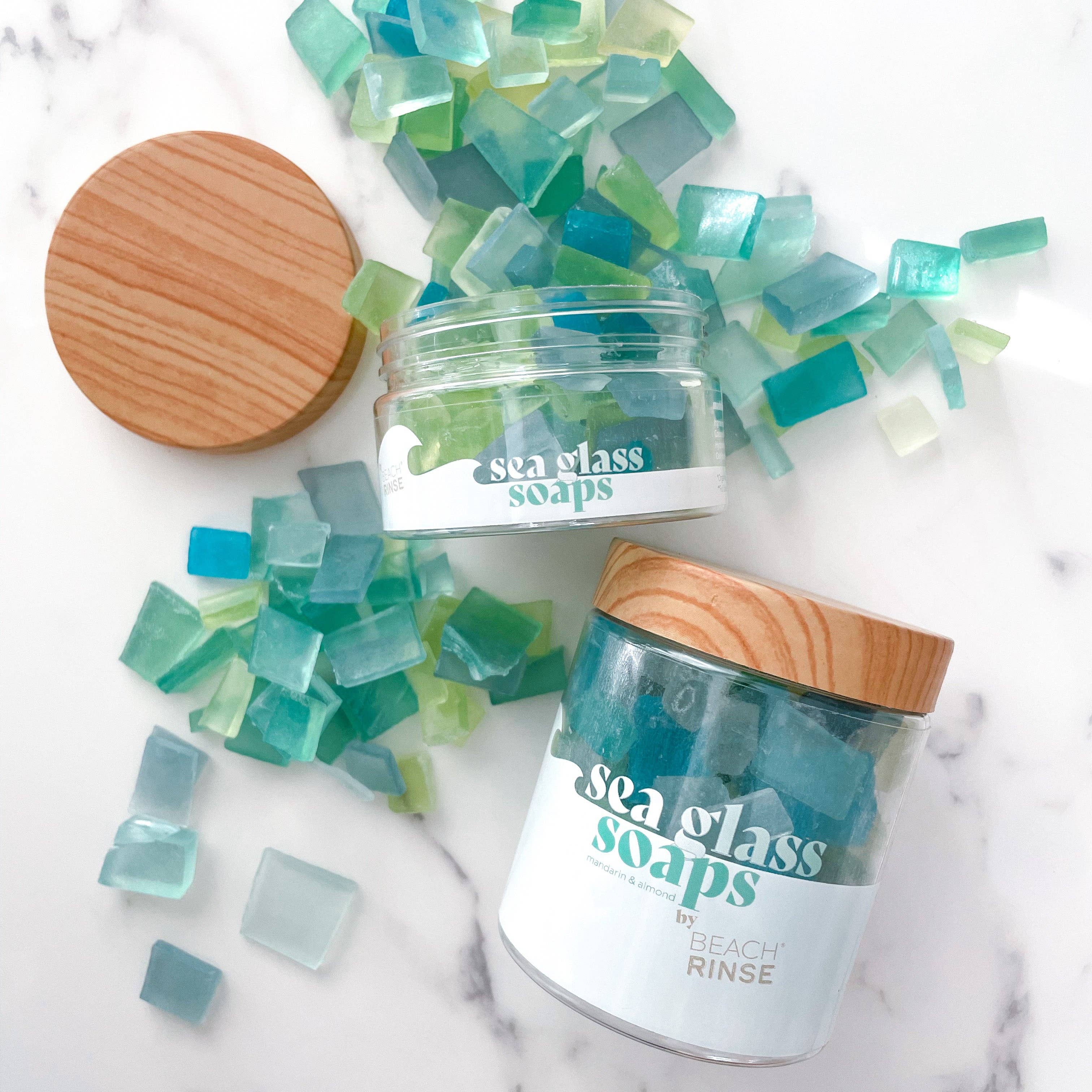 Sea Glass Soaps: Aqua & Teal / Travel / Mini