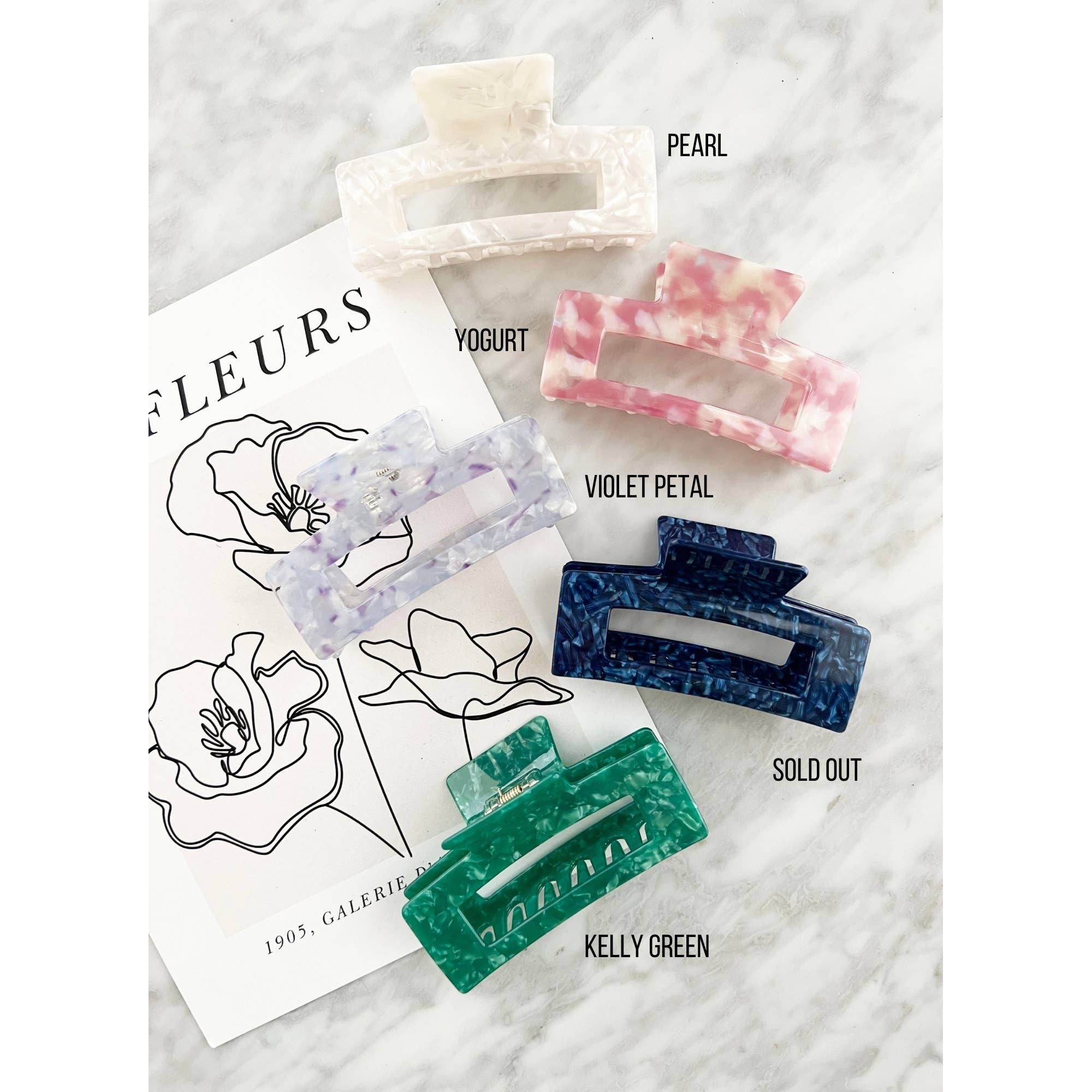 Jumbo 4-Inch Acetate Hair Claw - BETTY: CAPPUCCINO / ONE SIZE