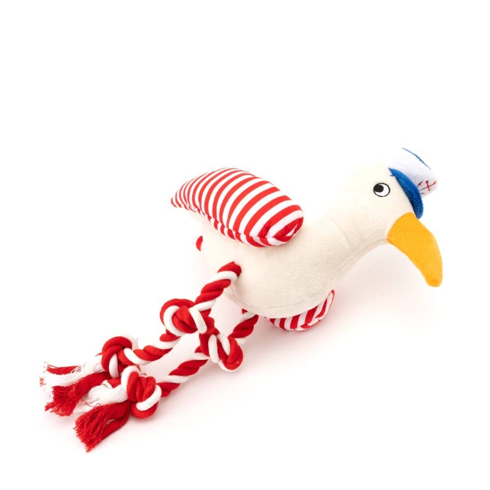 Nautical Bird Toy: White/Red / One Size