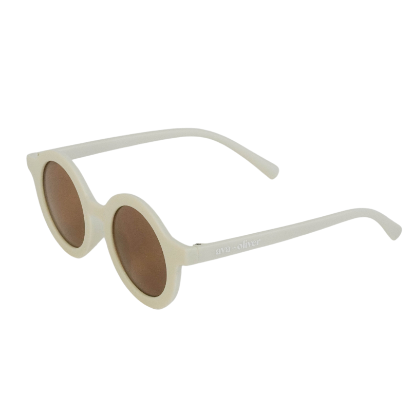 Kids Sunglasses: Cream Round