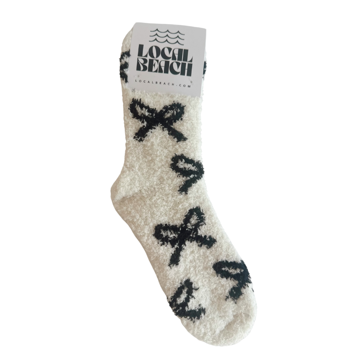Local Beach Love Collection Bow Cozy Socks