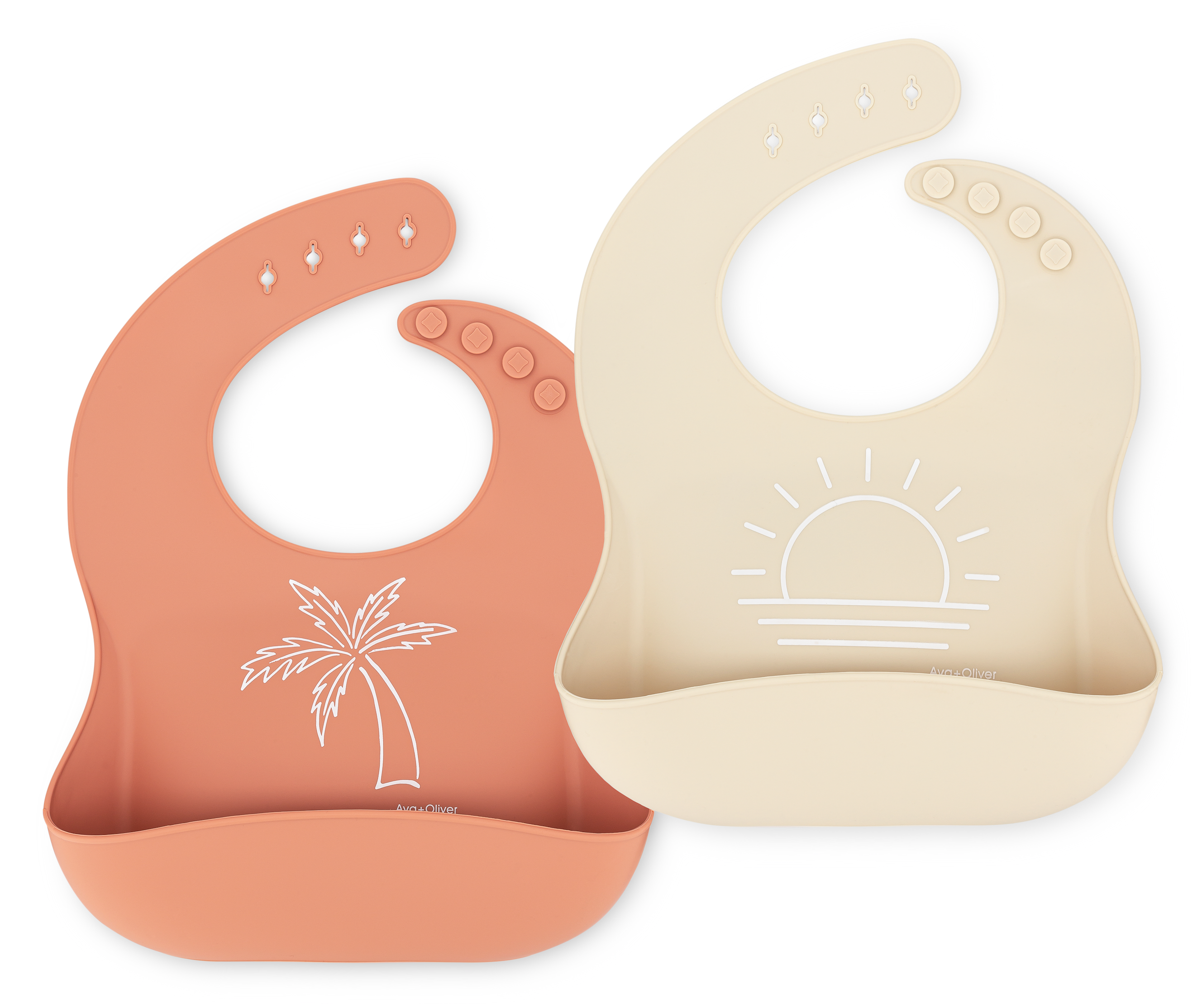 Peach Sand Bib Set