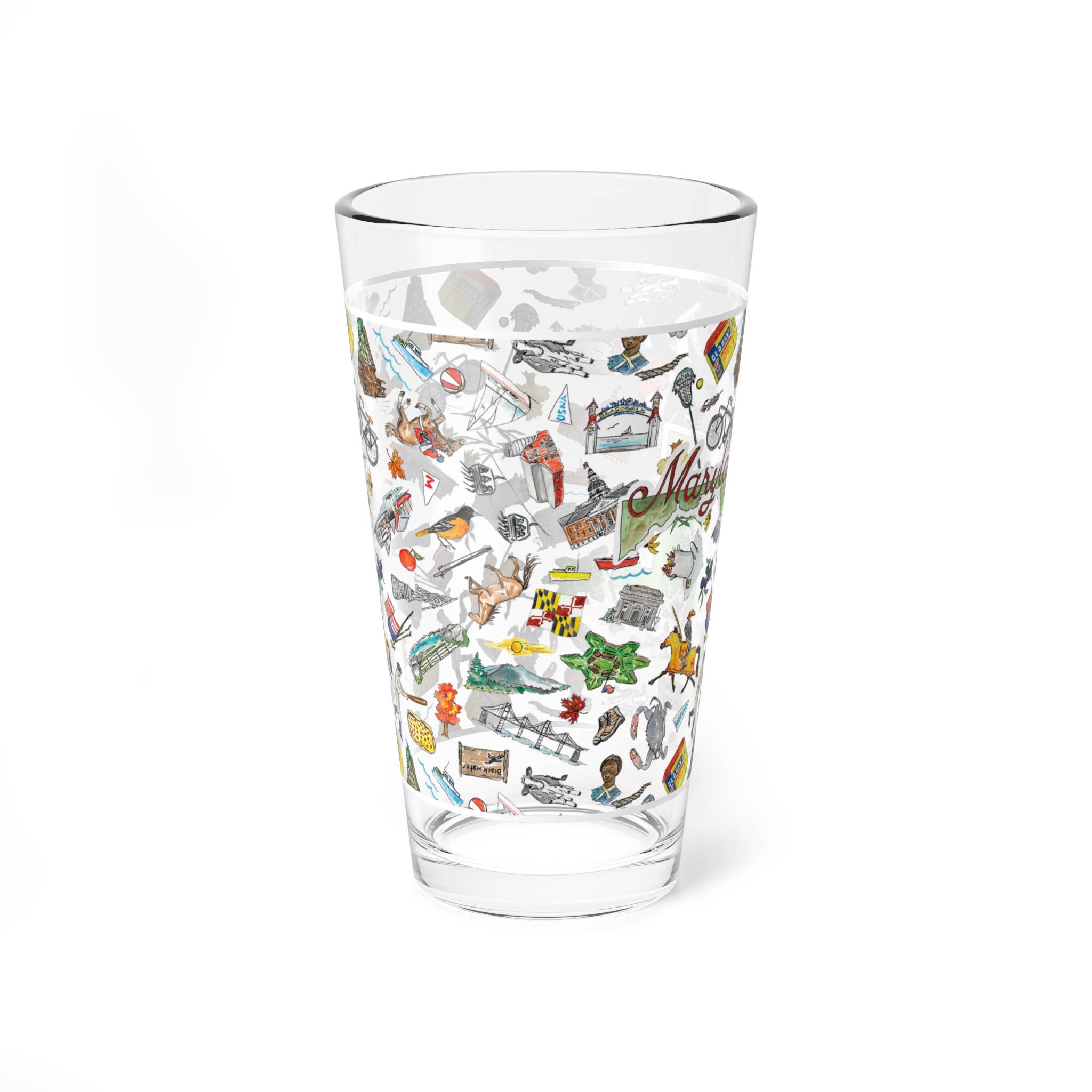 Pippa Maryland Pint Glass &amp; Insulated Tumbler: Glass